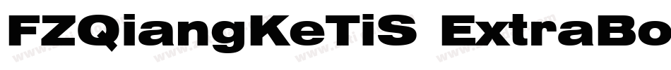 FZQiangKeTiS ExtraBo字体转换